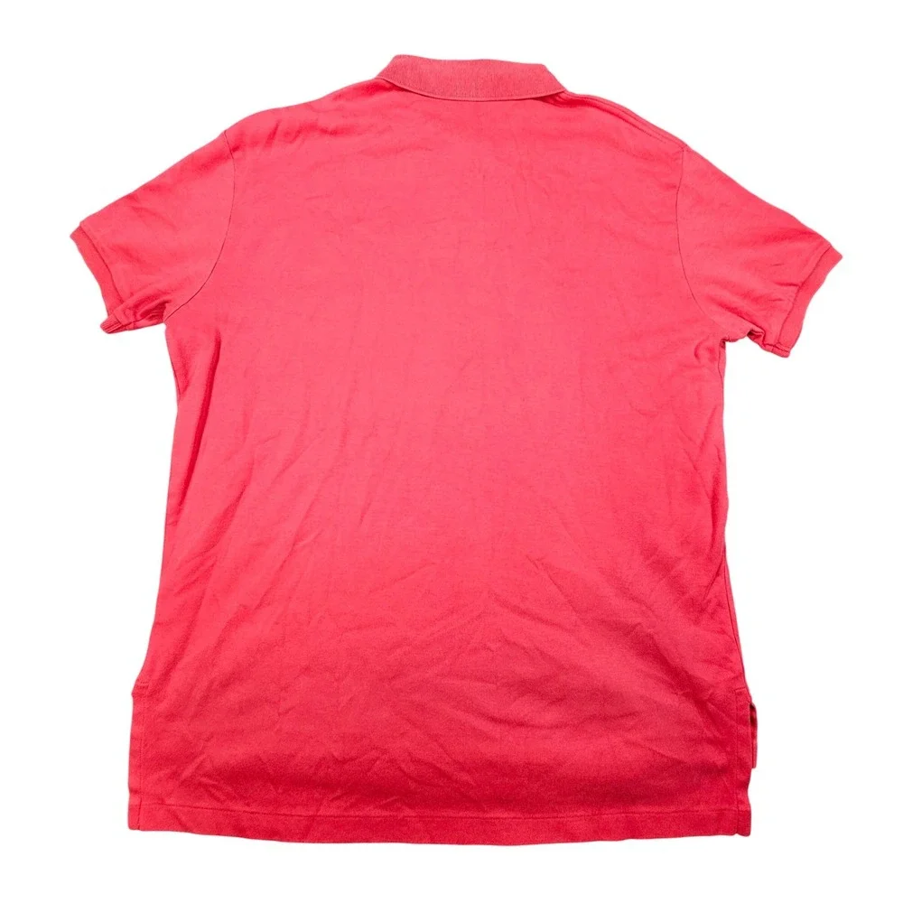 Polo Ralph‎ Lauren Mens Size L Red Short Sleeve 100% Cotton Polo Shirt Pony